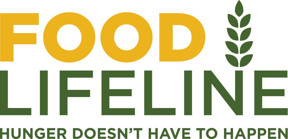 Food Lifeline logo with tagline "Hunger doesn't have to happen."