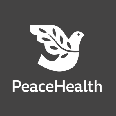 PeaceHealth logo with a bird motif