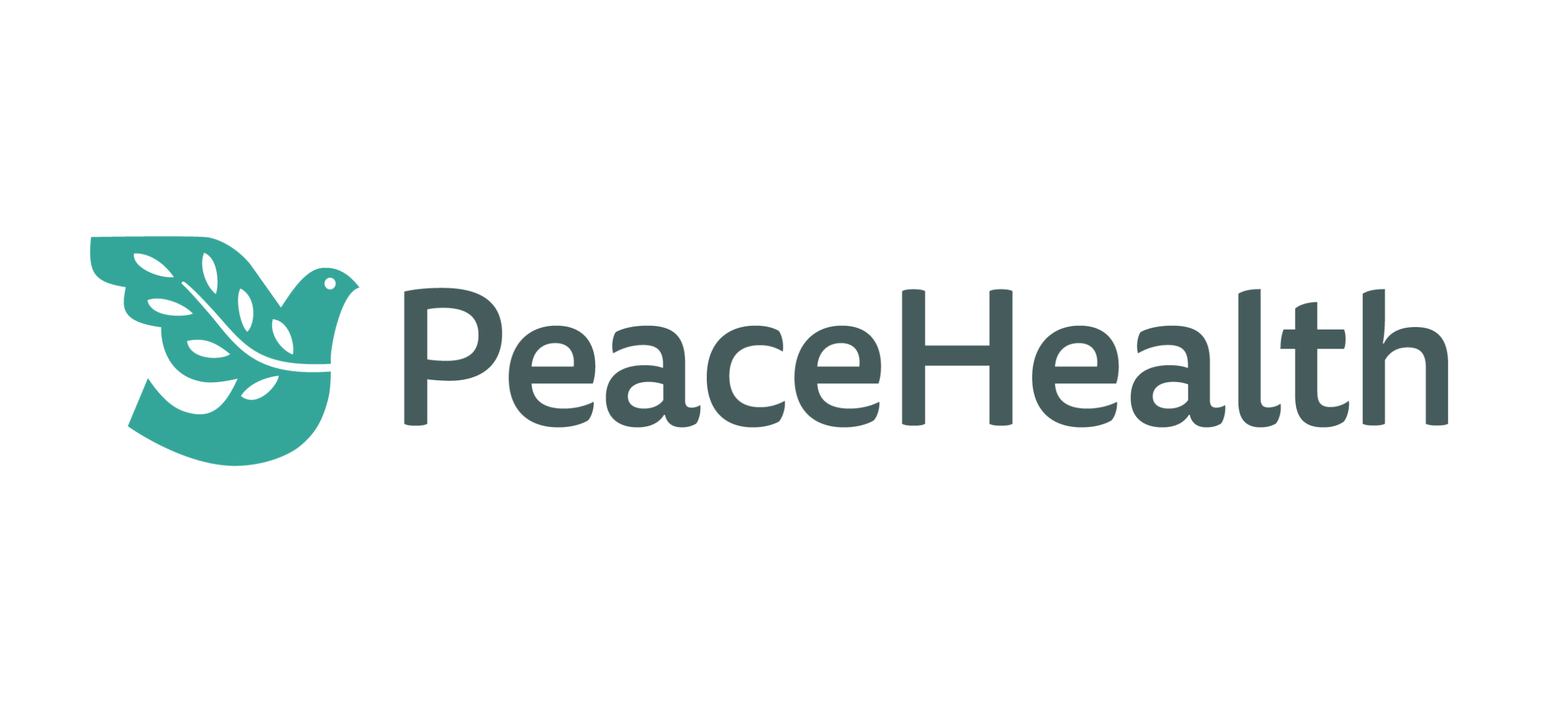 Peace Health logo with bird motif